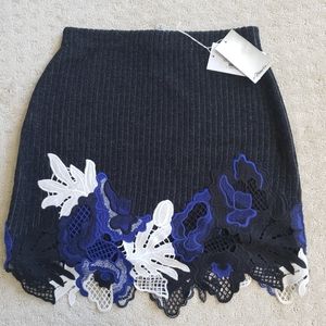 NWT 3.1 Phillip Lim Lace-paneled Skirt size XS